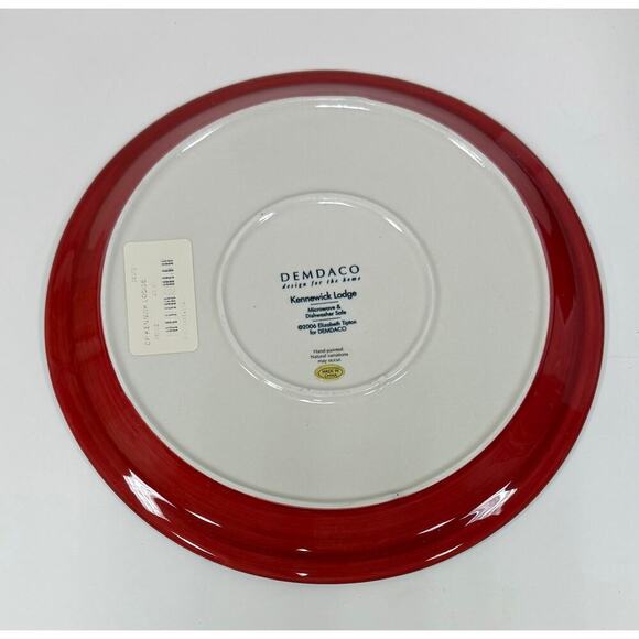 New Demdaco Kennewick Lodge Set of 4 Dinner Plates. KT128 - Picture 3 of 7